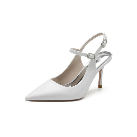 Sequin Slingback Pointed Toe High Heels