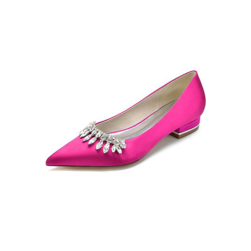 Rhinestone Cocktail Pointed Toe Flats