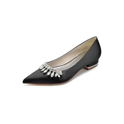 Rhinestone Cocktail Pointed Toe Flats
