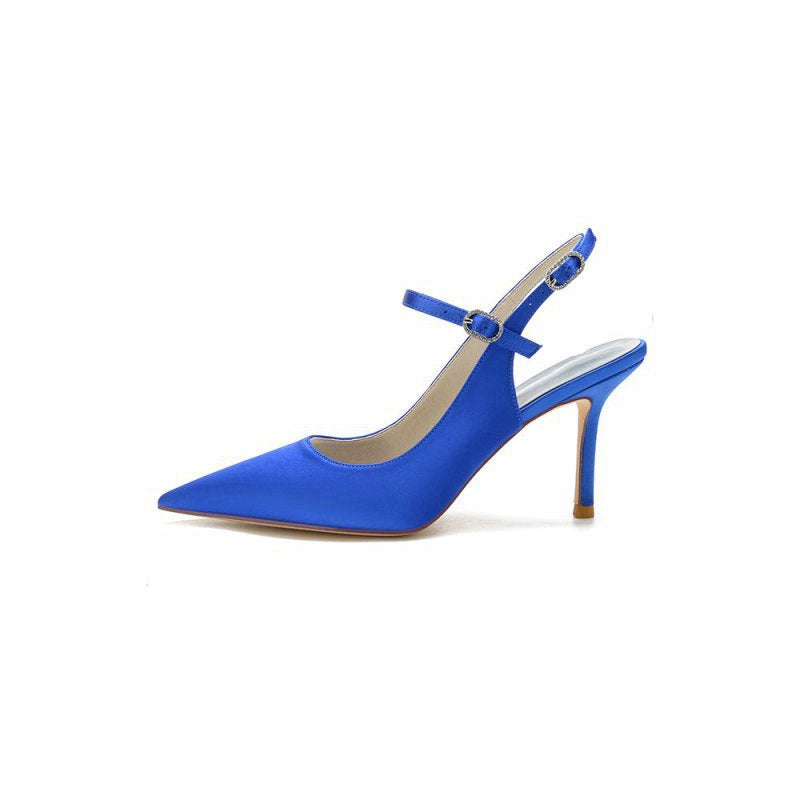 Simple Slingback Pointed Toe High Heels