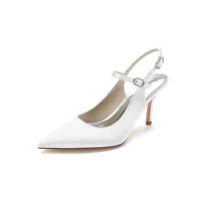 Simple Slingback Pointed Toe High Heels