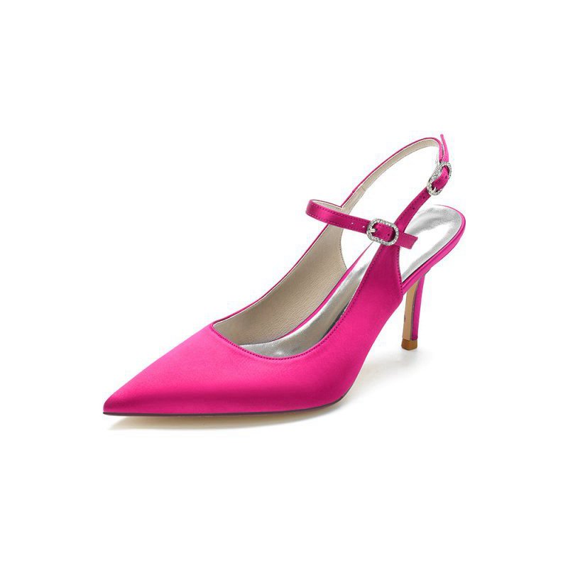 Simple Slingback Pointed Toe High Heels