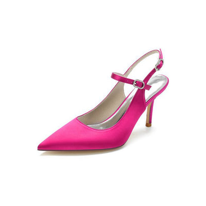 Simple Slingback Pointed Toe High Heels