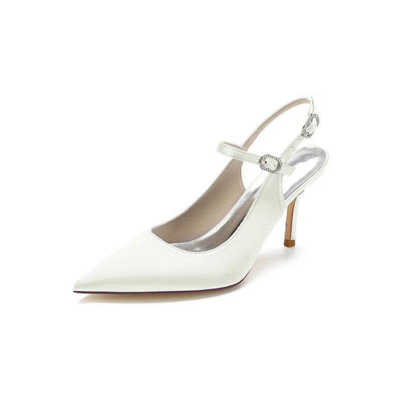 Simple Slingback Pointed Toe High Heels