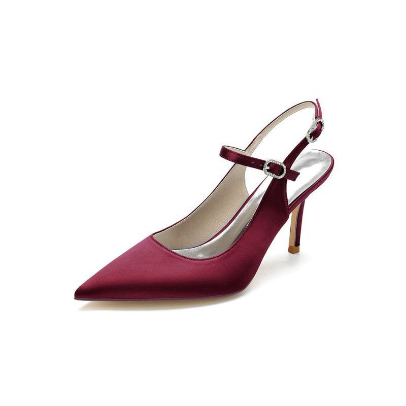 Simple Slingback Pointed Toe High Heels