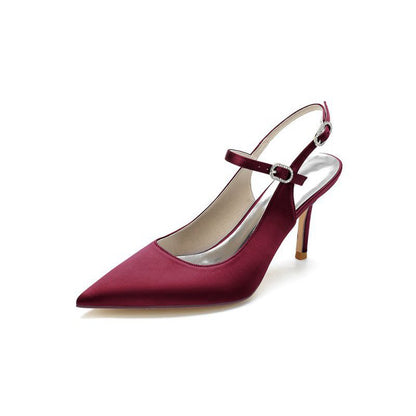 Simple Slingback Pointed Toe High Heels