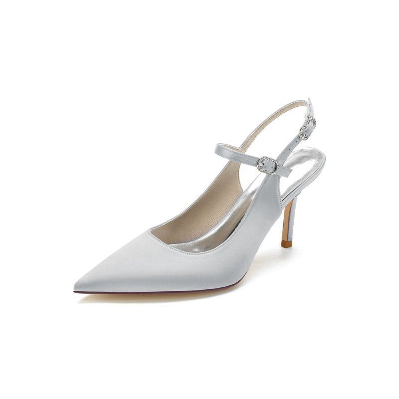 Simple Slingback Pointed Toe High Heels
