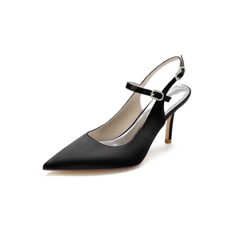 Simple Slingback Pointed Toe High Heels