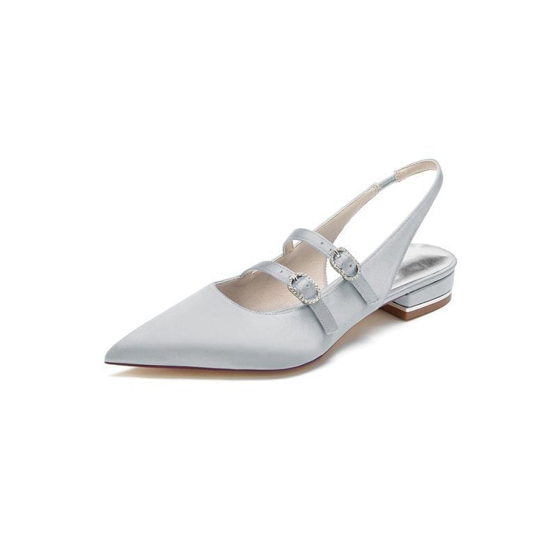 Simple Slingback Pointed Toe Flats