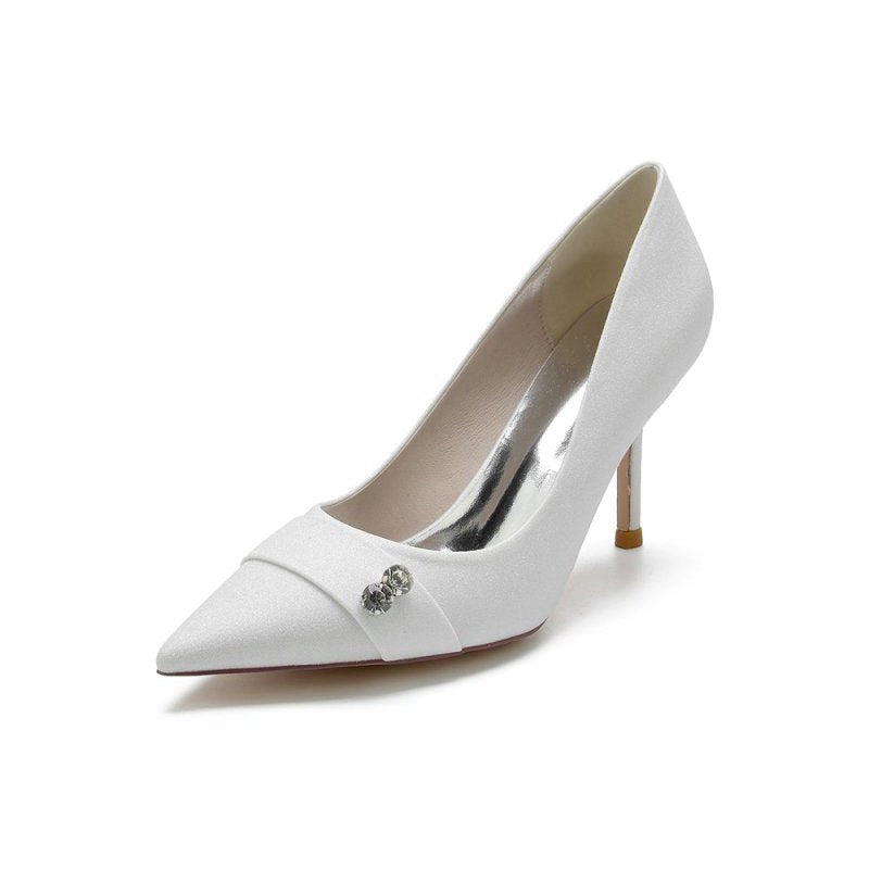 Crystal Sequin Pointed Toe High Heels