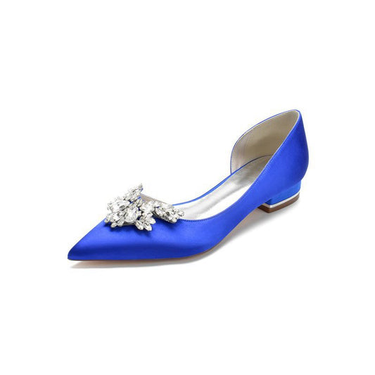 Crystal Pointed Toe Flats