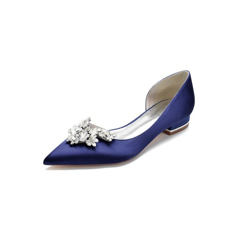 Crystal Pointed Toe Flats