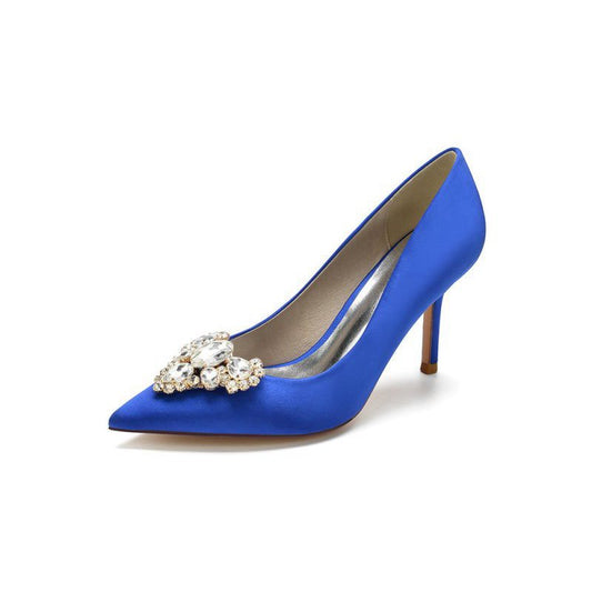 Cocktail Pointed Toe Crystal Heels