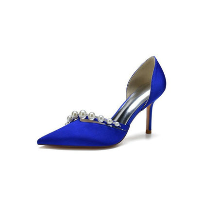 Cocktail Pointed Toe Pearl Heels