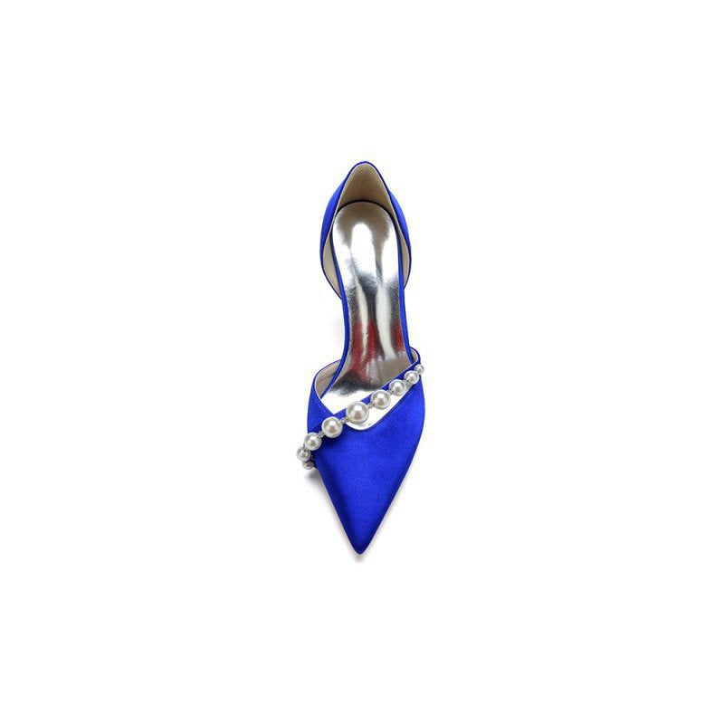 Cocktail Pointed Toe Pearl Heels