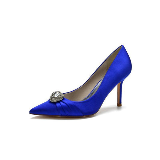 Cocktail Pointed Toe Crystal High Heels