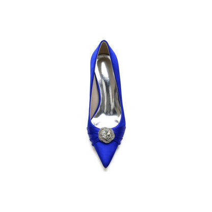 Cocktail Pointed Toe Crystal High Heels