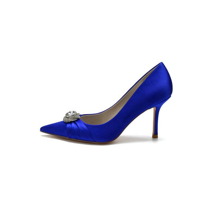 Cocktail Pointed Toe Crystal High Heels