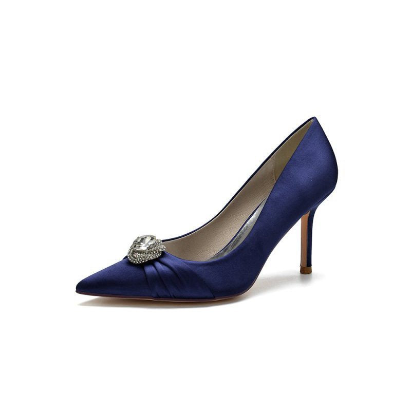 Cocktail Pointed Toe Crystal High Heels