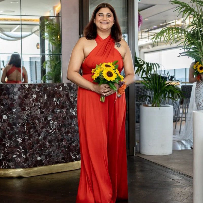 A-line Infinity Long Bridesmaid Dresses
