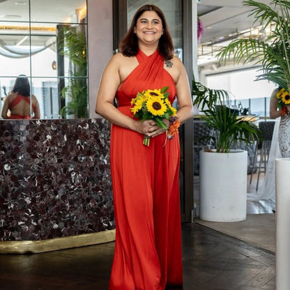 A-line Infinity Long Bridesmaid Dresses