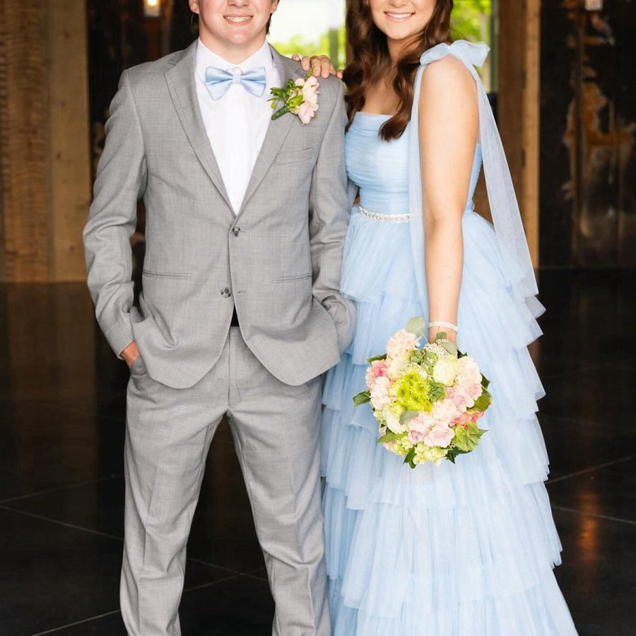 Pleated Ruffle Prom Dresses with Bow Tie Straps