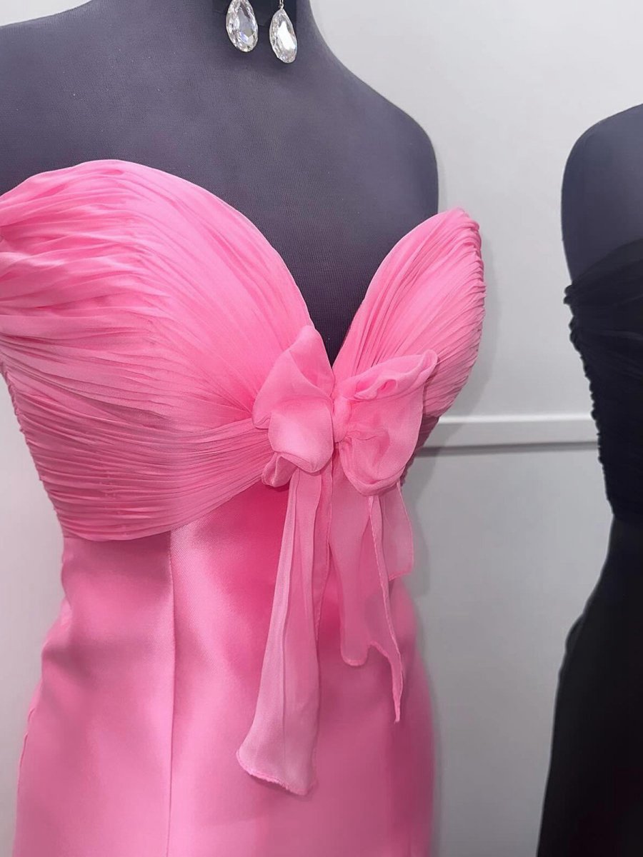 Bow Sweetheart Mermaid Long Prom Dresses