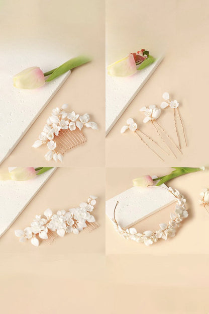 Bridal Leaf Hair Comb