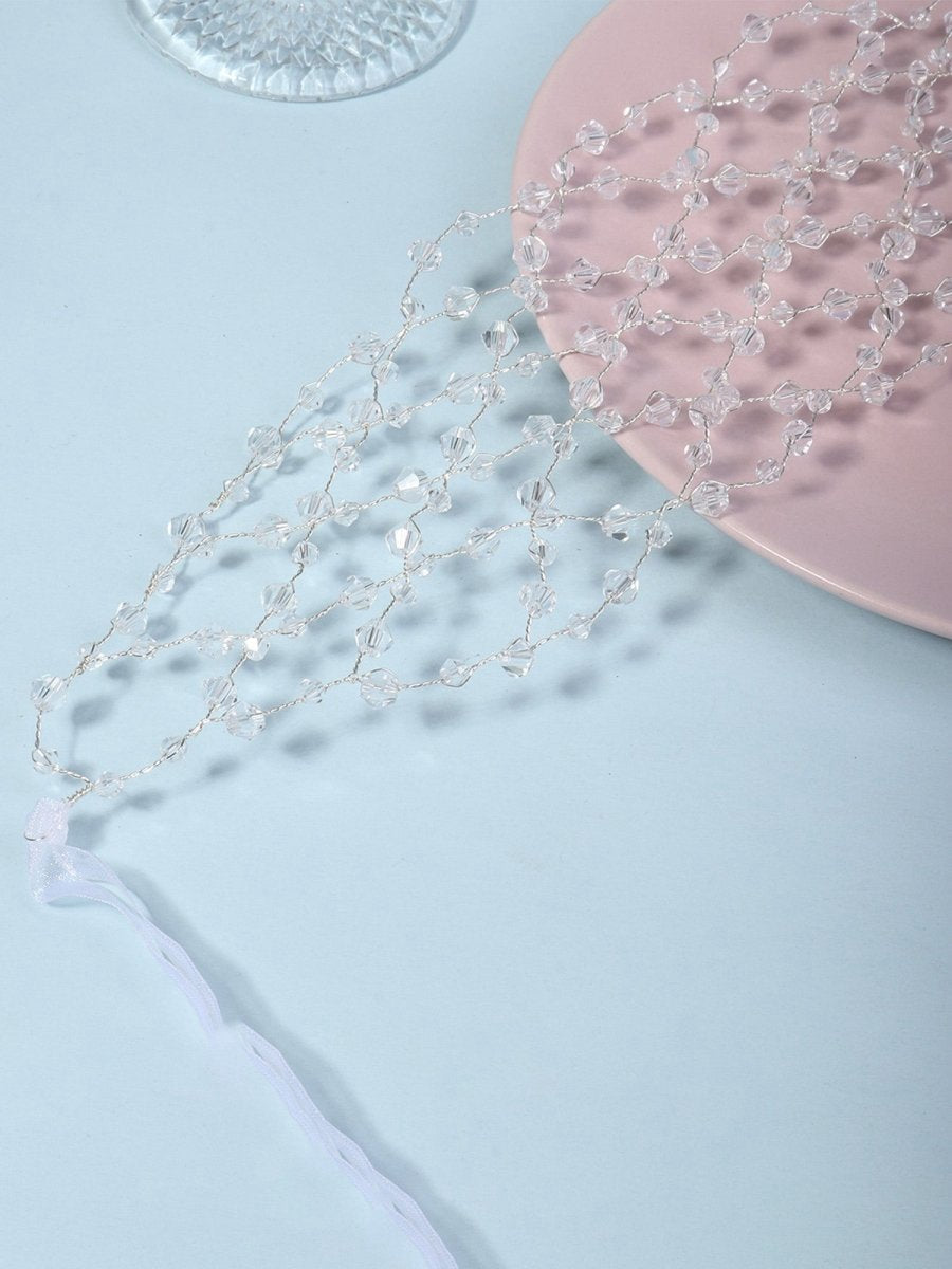 Handcrafted Pearl Mesh Headband