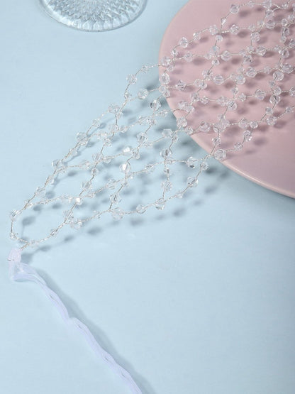 Handcrafted Pearl Mesh Headband