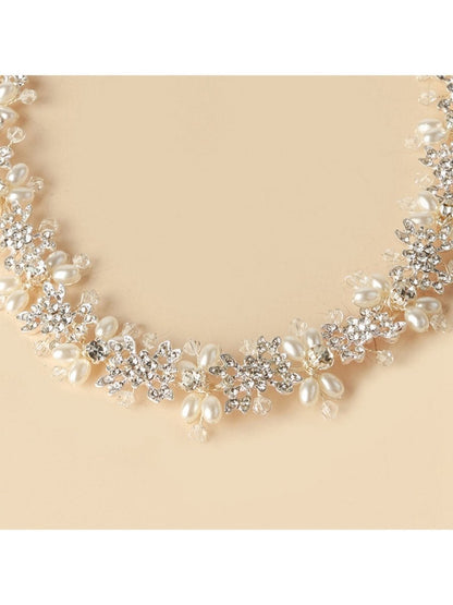 Rhinestone Pearl Bridal Headband