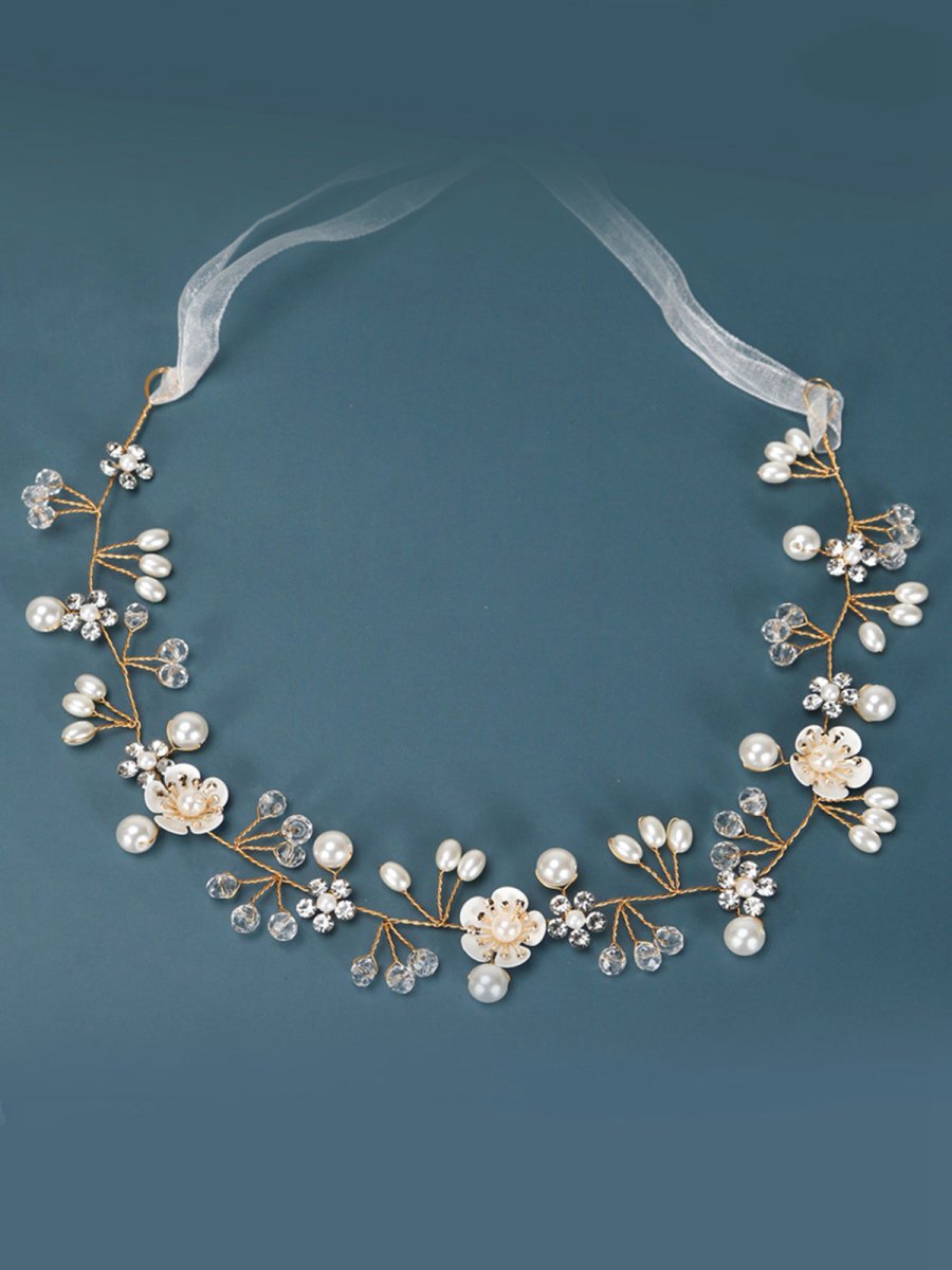 Flower Girl Pearl Headband