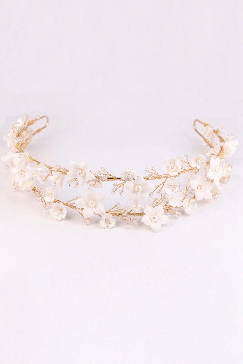 White Flowers Bridal Headpieces