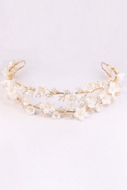 White Flowers Bridal Headpieces