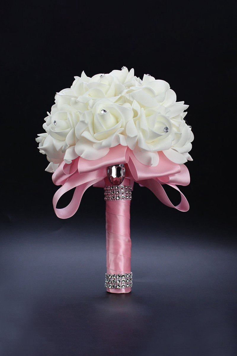 Foam Artificial Roses Wedding Flower Bouquets