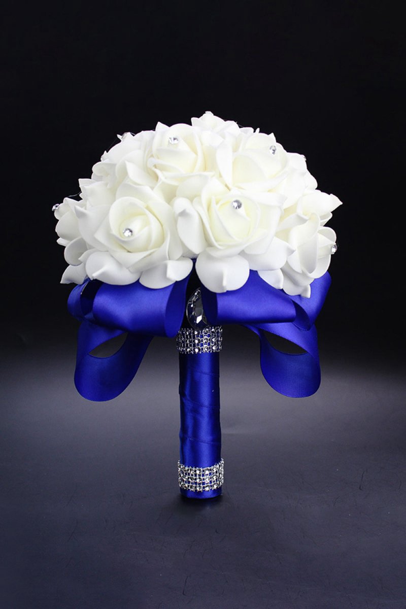 Foam Artificial Roses Wedding Flower Bouquets