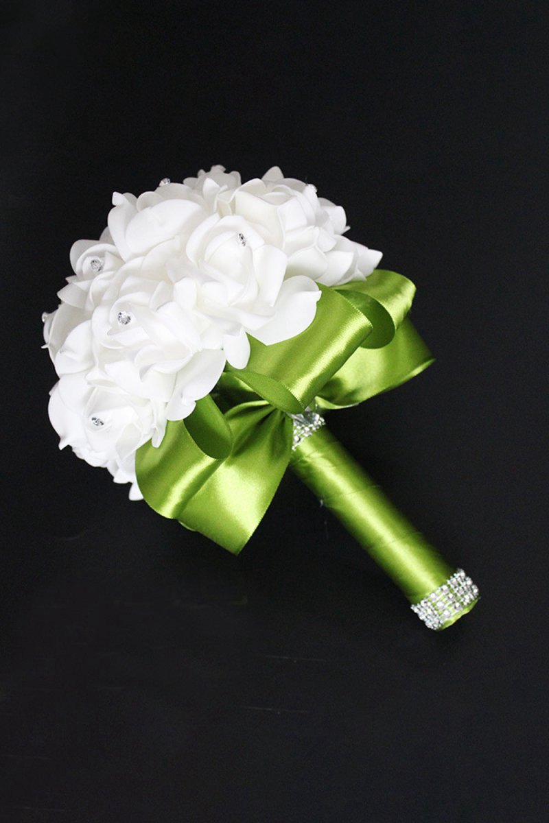 Foam Artificial Roses Wedding Flower Bouquets