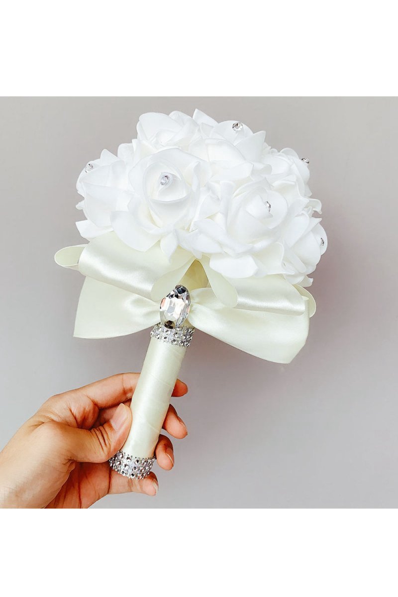 Foam Artificial Roses Wedding Flower Bouquets