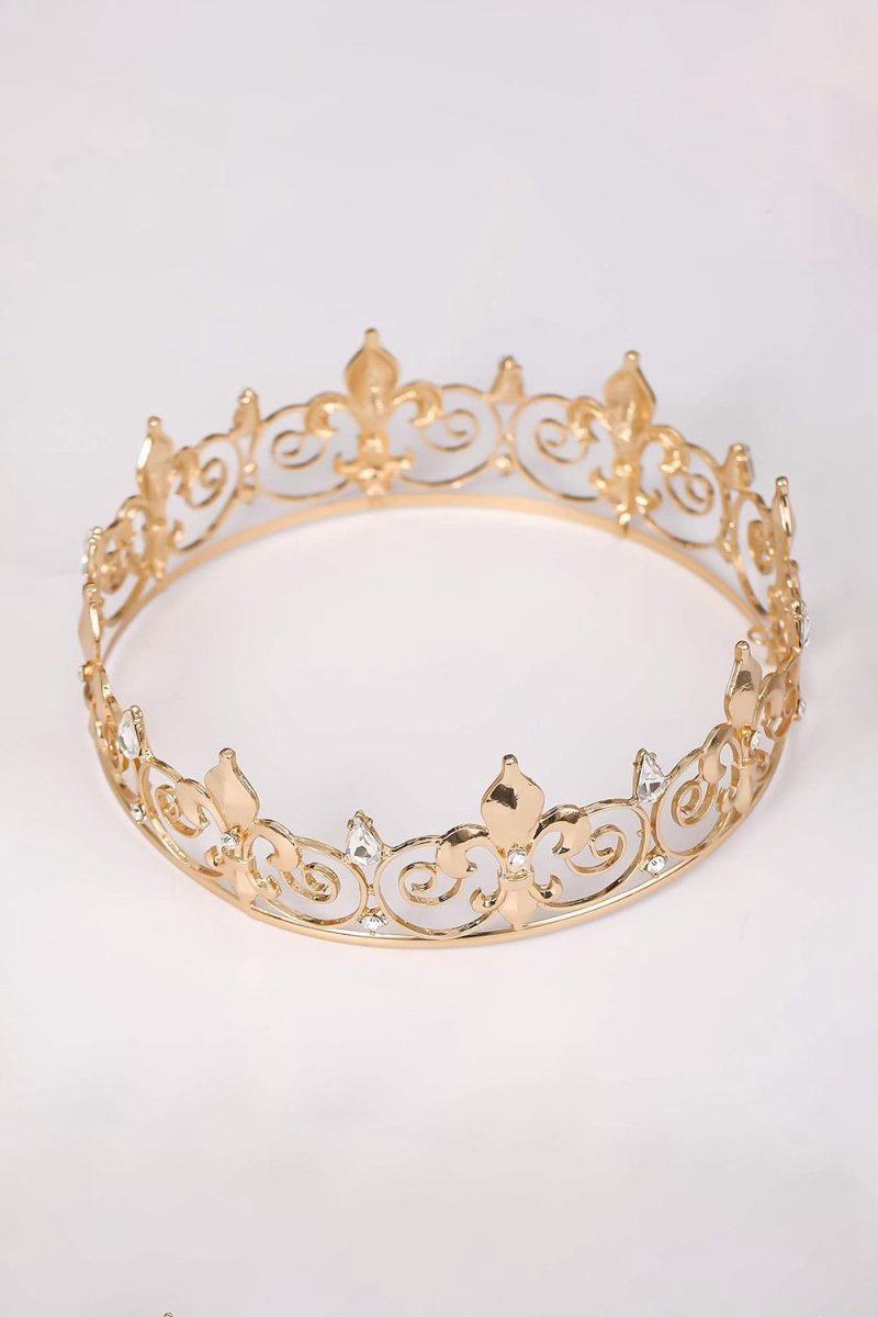 Gold Full Round King Crown