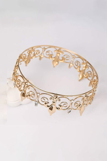 Gold Full Round King Crown