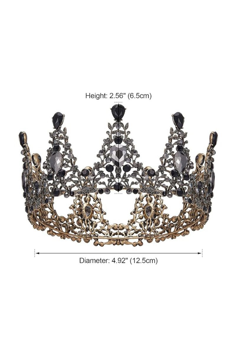 Baroque Crystal Crowns for Women