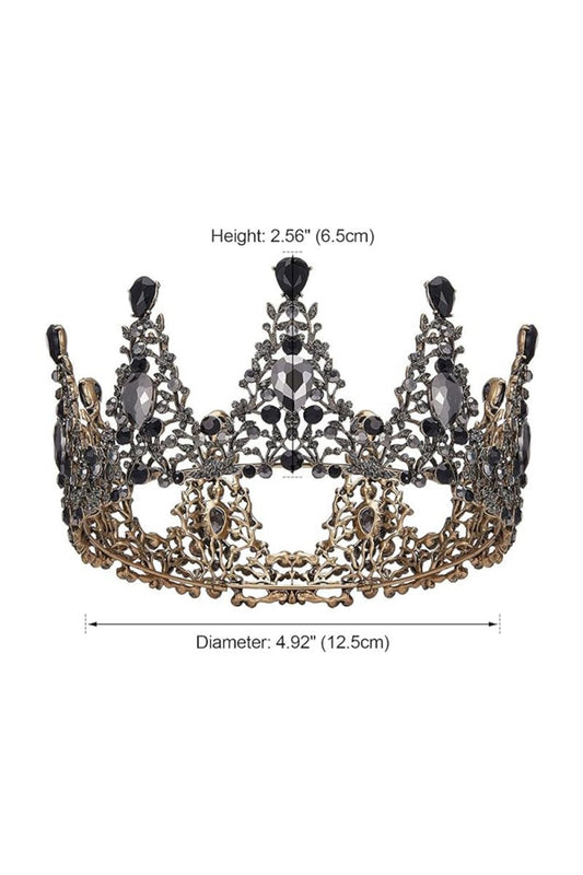 Baroque Crystal Crowns for Women