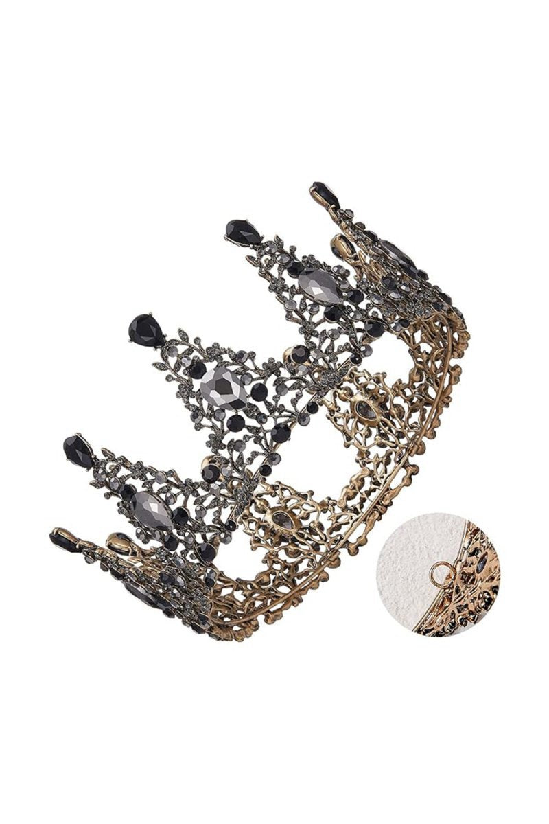 Baroque Crystal Crowns for Women
