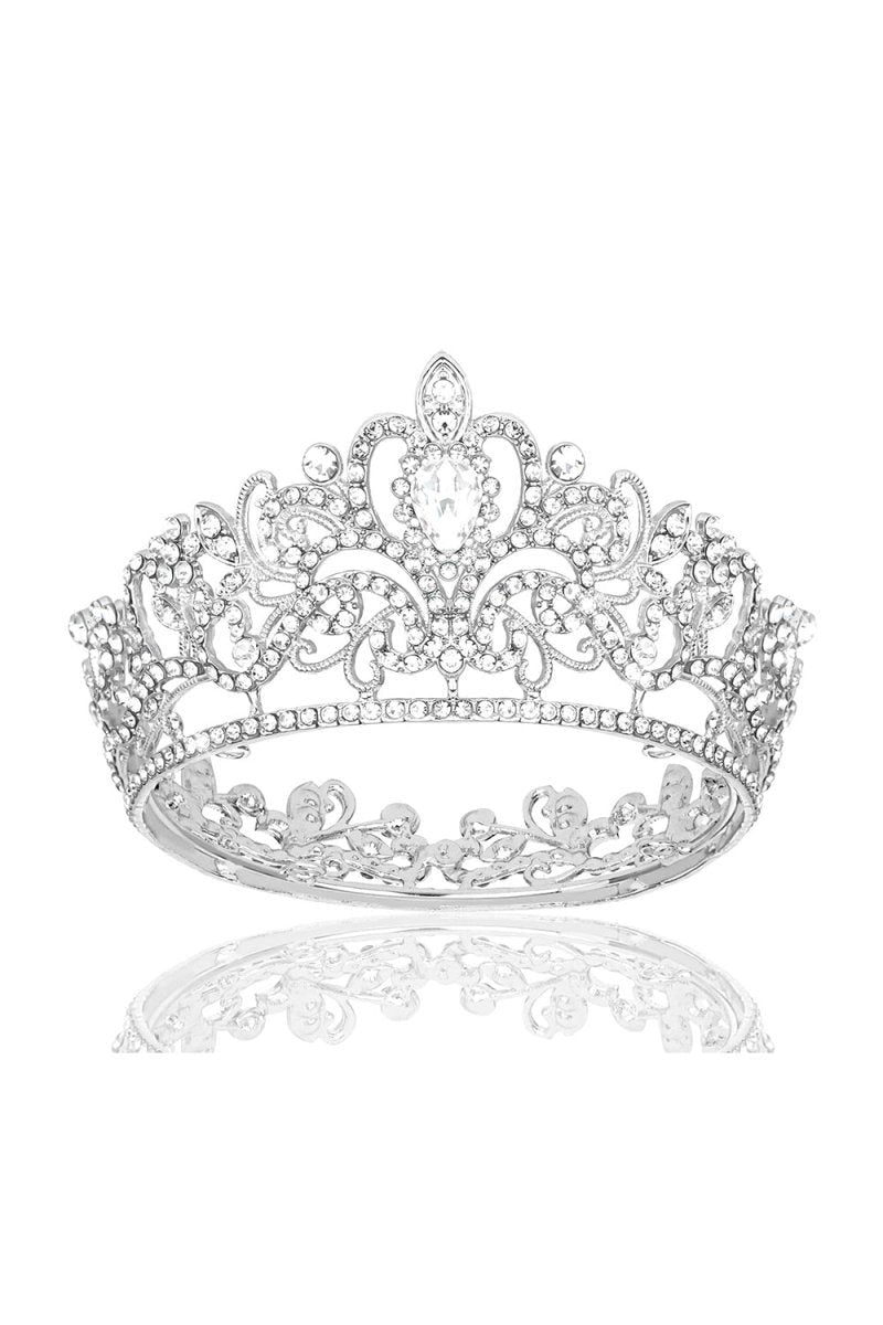 Gold Crystal Crown Accessories Rhinestones