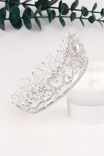 Gold Crystal Crown Accessories Rhinestones