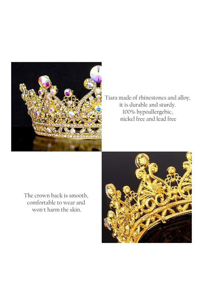 Crystal Full Round Wedding Crown