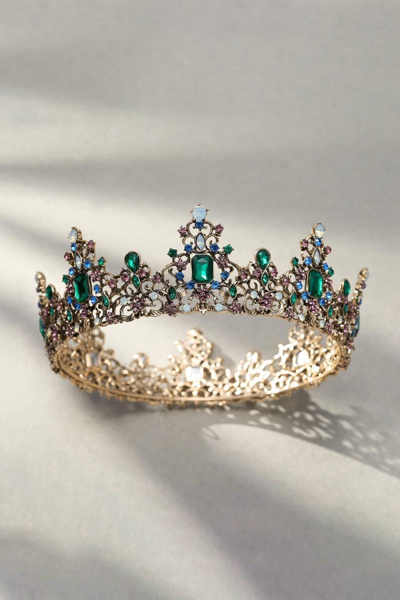 Jeweled Baroque Queen Crown