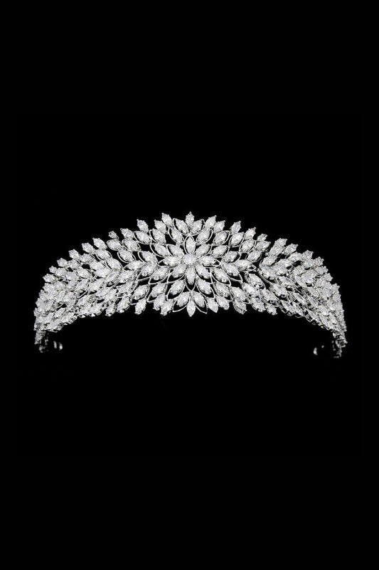 Gold Hair Pieces Crystal Crowns
