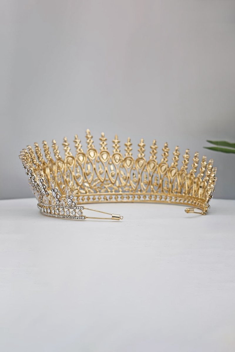 Silver Tall Wedding Tiara