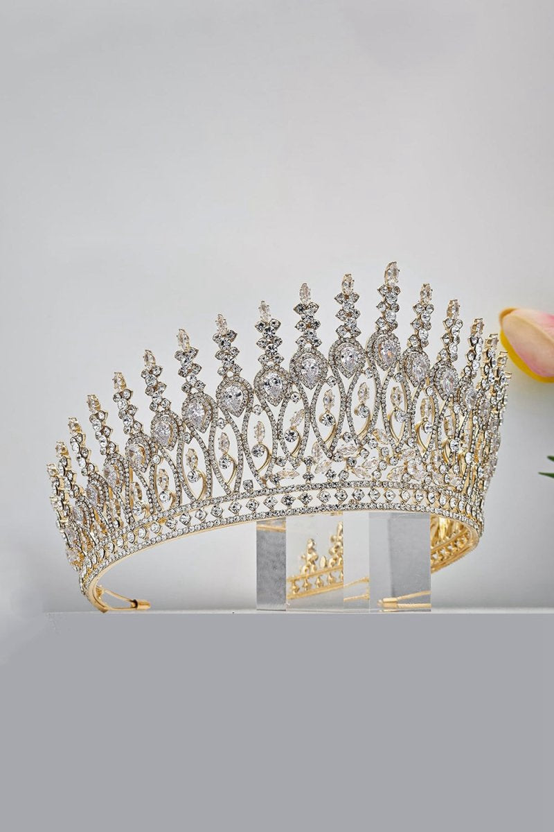 Silver Tall Wedding Tiara